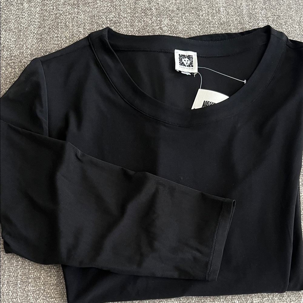 Anne Klein Black Long Sleeve Blouse